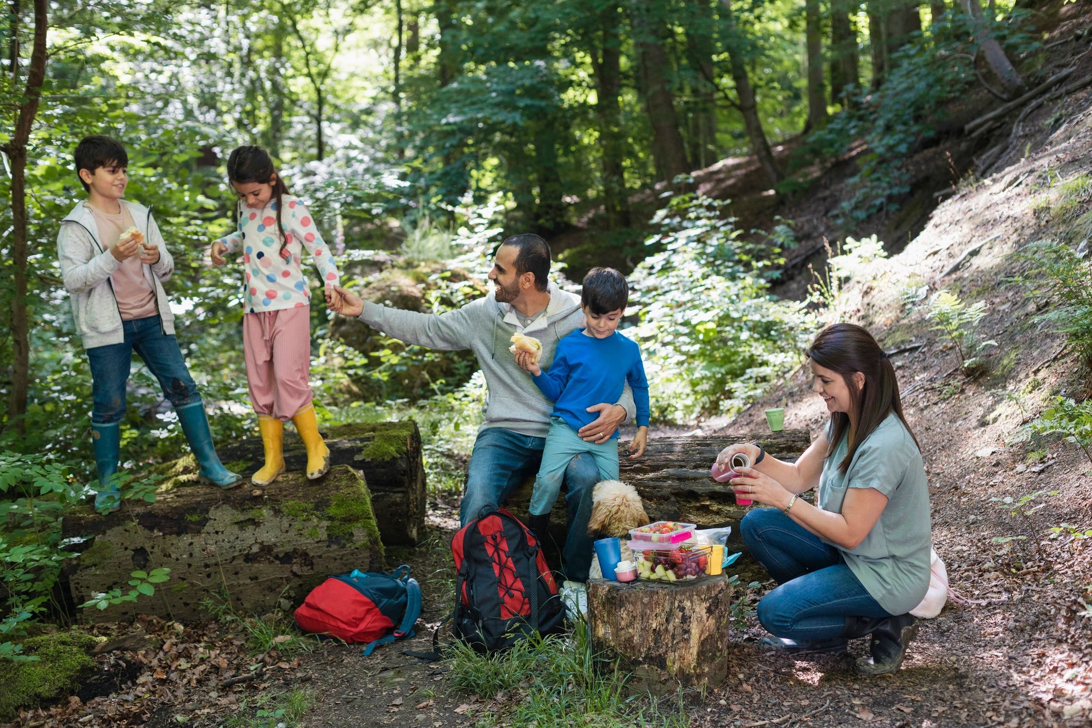 family camping adventure outdoors