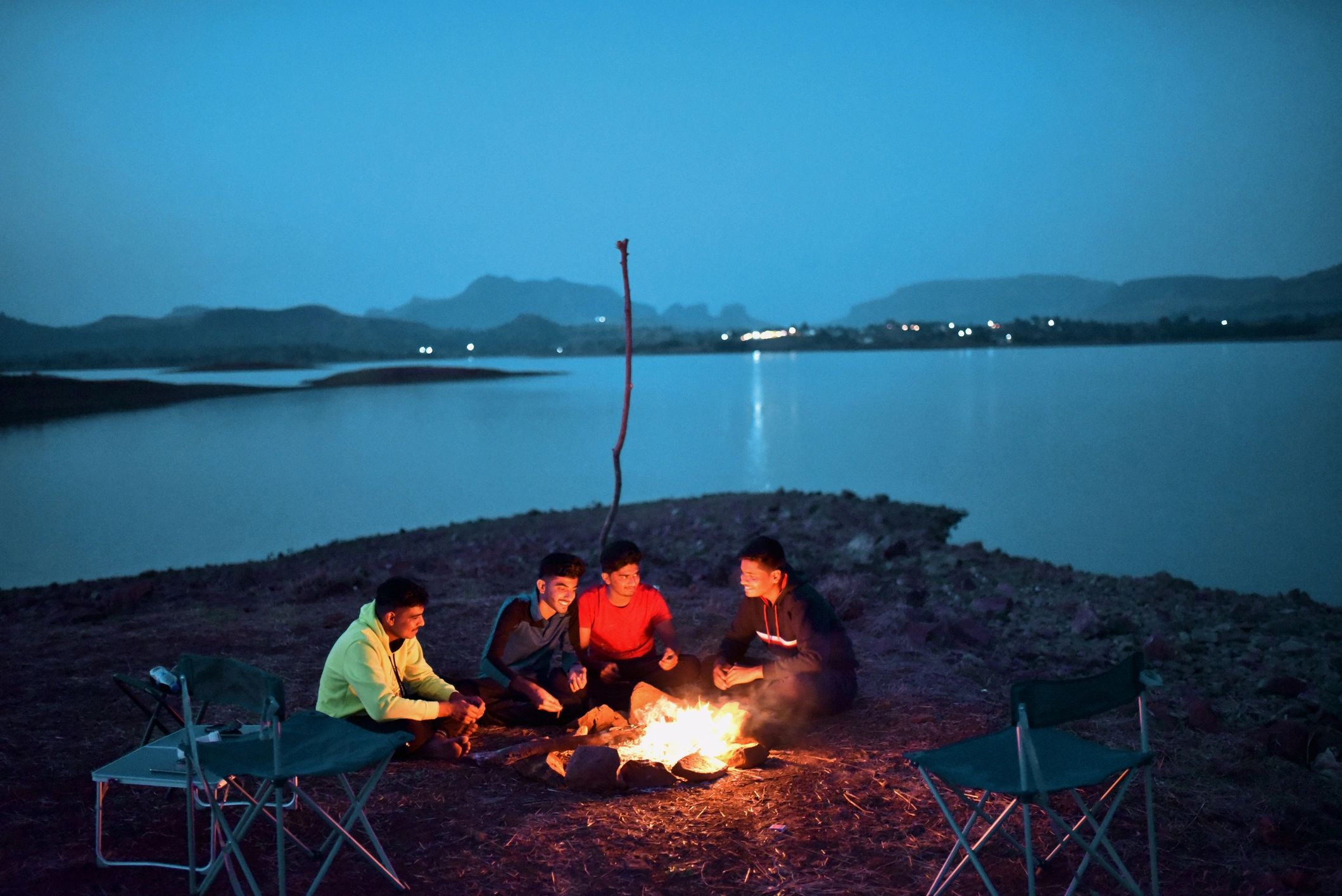 Group enjoying outdoor adventure activities at Xthrill in Lavasa near Pune
