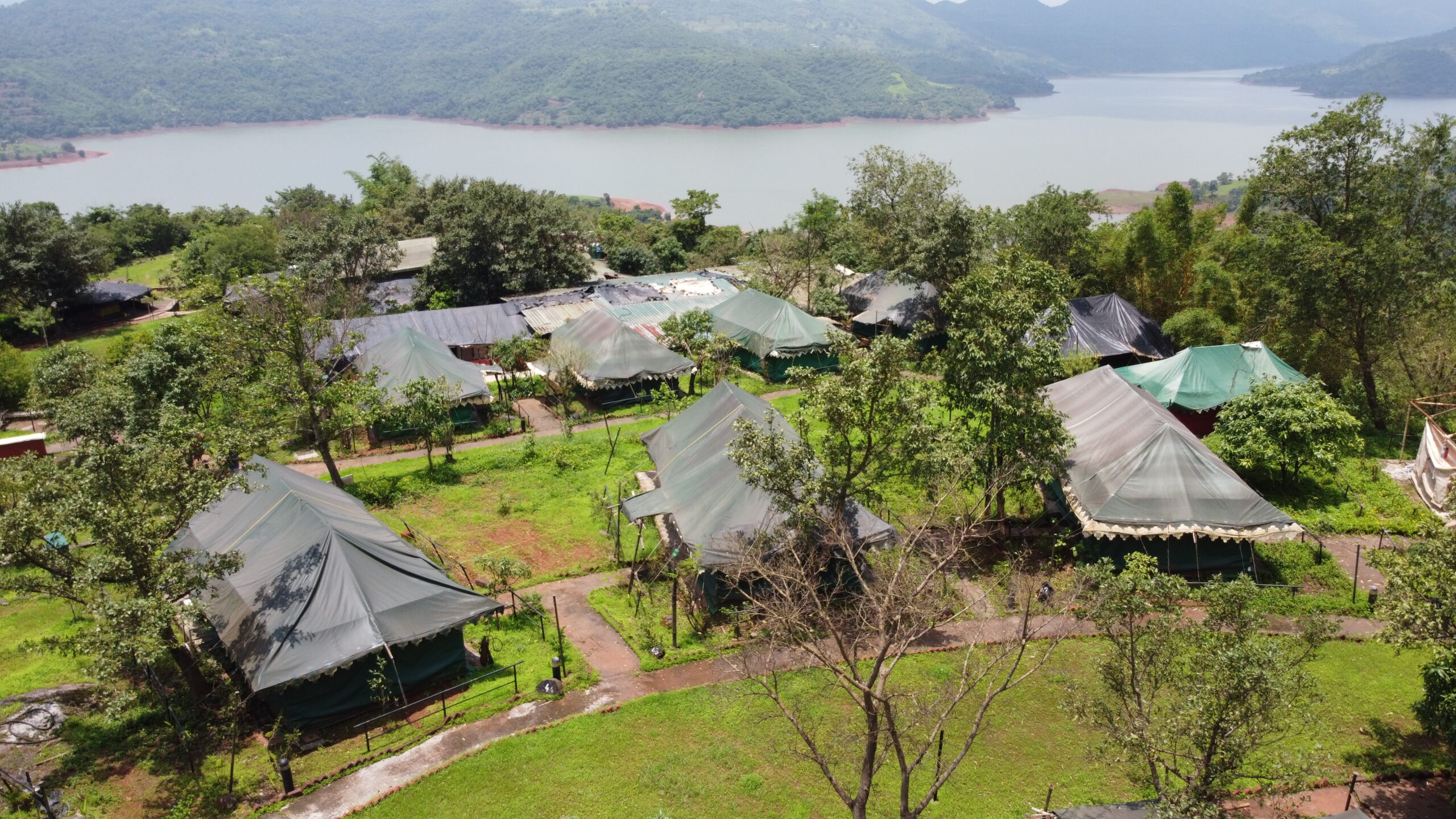 Scenic Lavasa adventure camp location near Pune and Mumbai