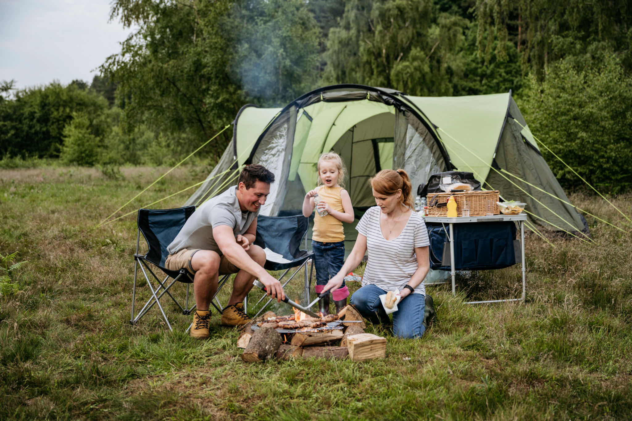 outdoor adventure campfire